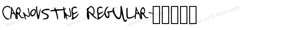 Carnovstine Regular字体转换